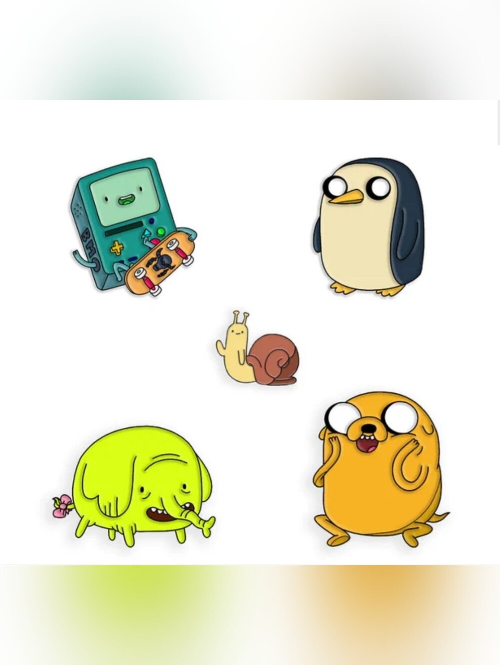 Mondo Adventure Time Set Of 5 Enamel Pins - HTF
